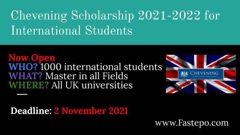 Chevening Scholarship (UK)