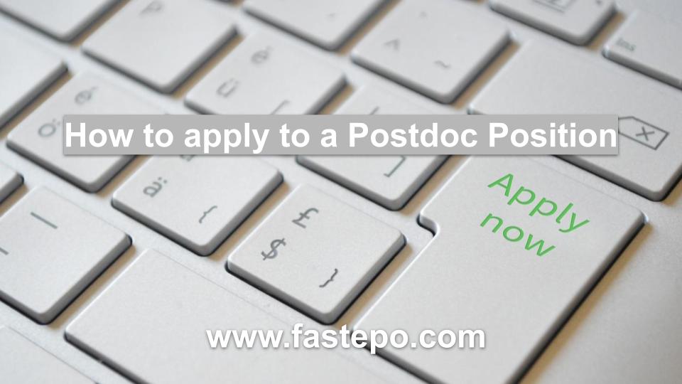 How to apply to a Postdoc Position?