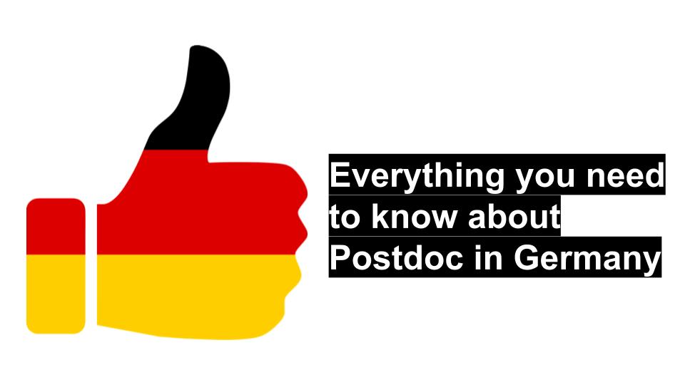 everything about Postdoc in Germany