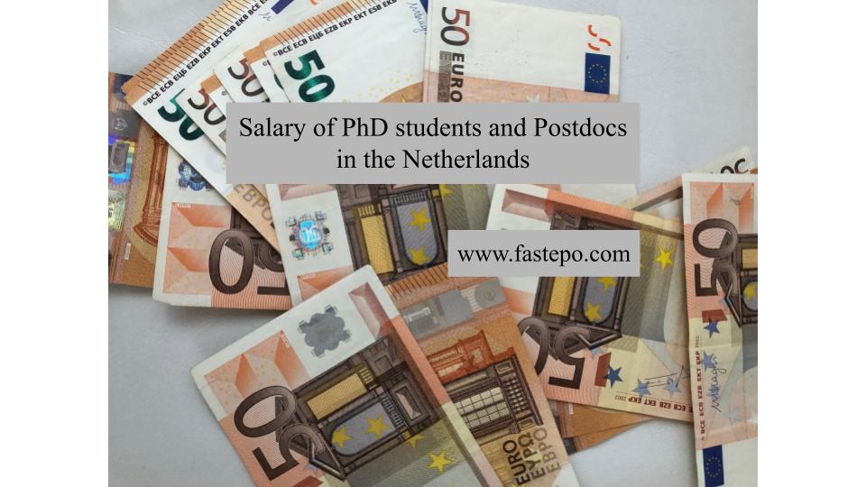 phd salary netherlands 2022