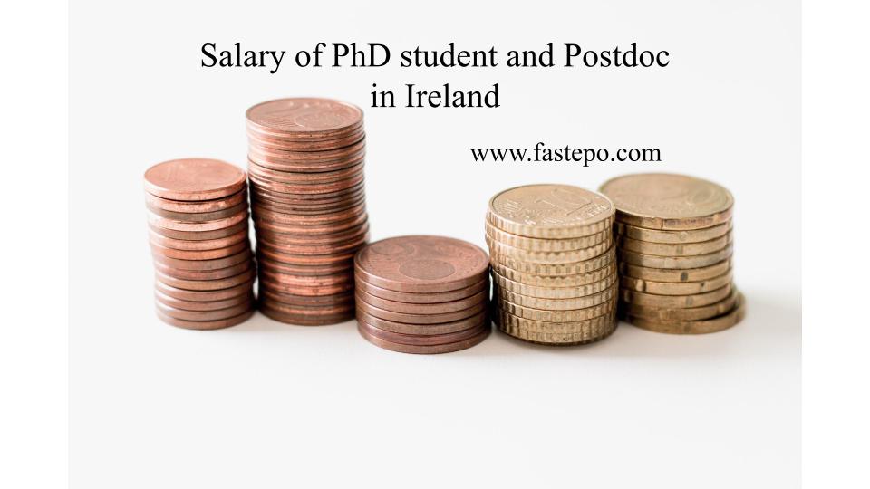 Salary of PhD student and Postdoc in Ireland - Fastepo