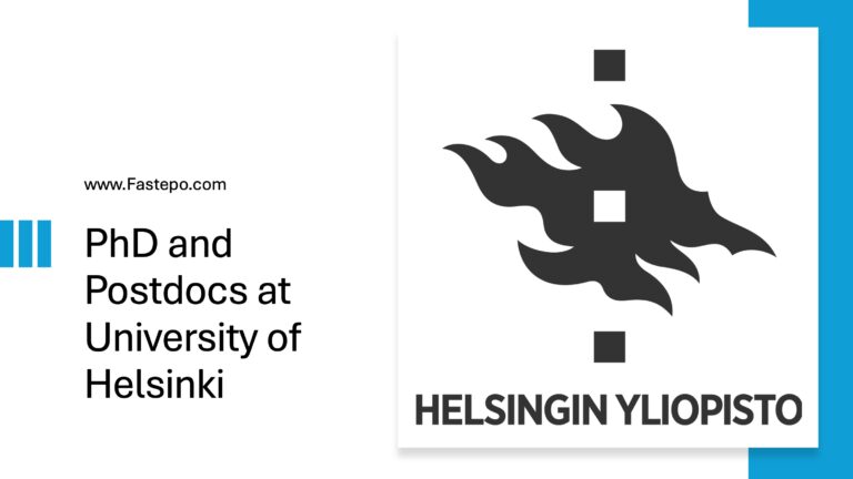 Fully Funded PhD and Postdoc Positions at University of Helsinki