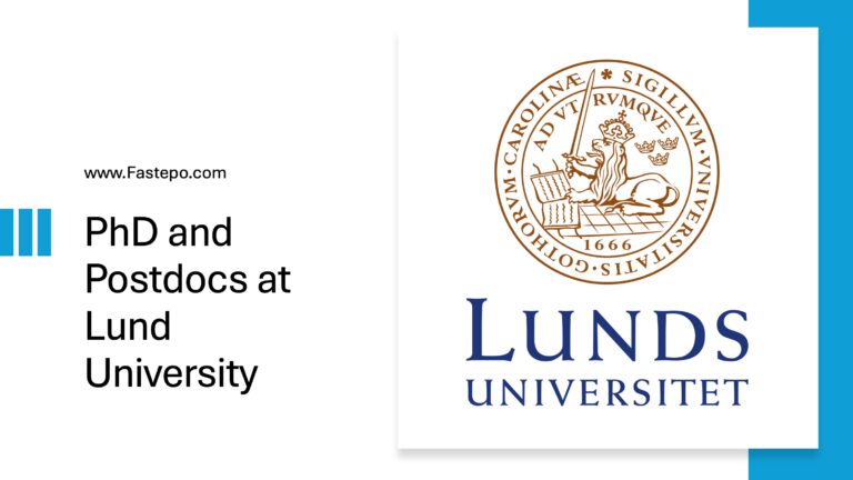 Fully Funded PhD and Postdoc Positions at Lund University