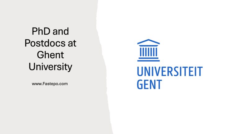 Fully Funded PhD and Postdoc Vacancies at Ghent University