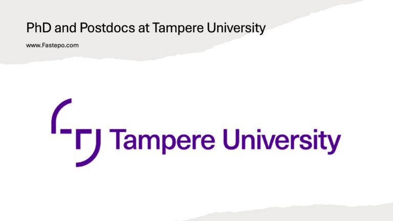 Fully Funded PhD and Postdoc vacancies at Tampere University