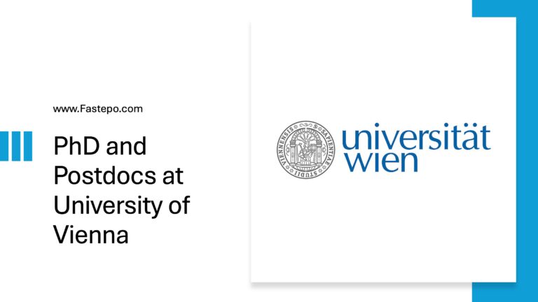 Fully funded PhD and Postdoc Positions at University of Vienna