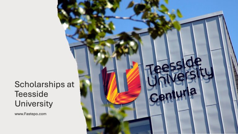 Scholarships for international students at Teesside University