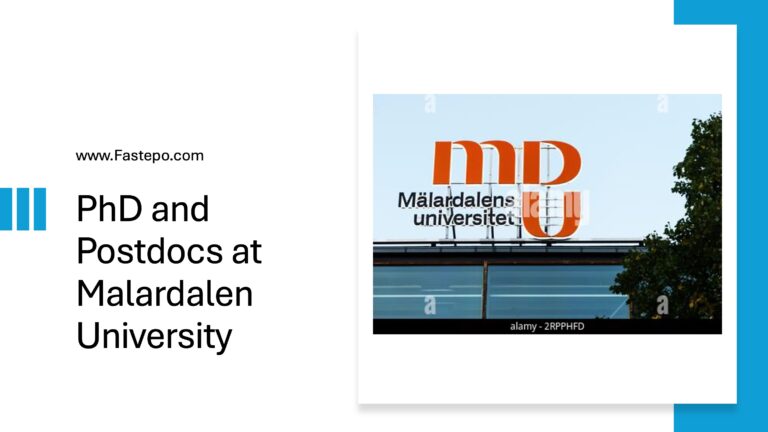 Fully Funded PhD and Postdoc Positions at Malardalen University