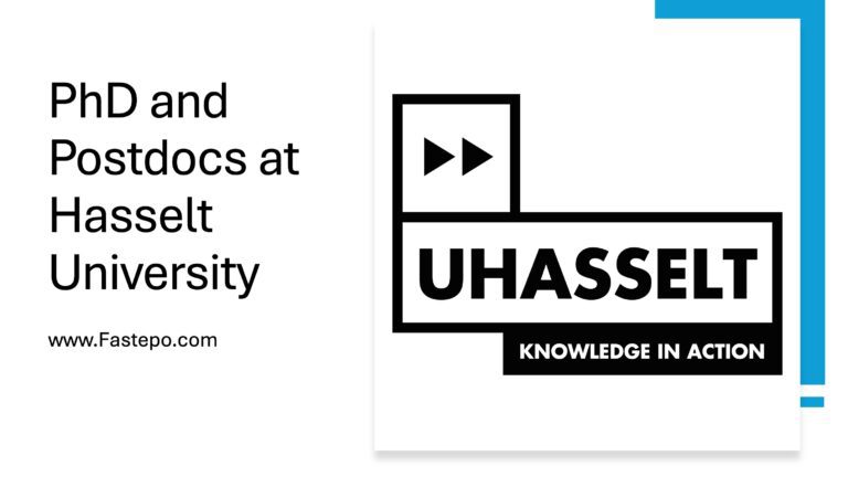 Fully Funded PhD and Academic Vacancies at Hasselt University