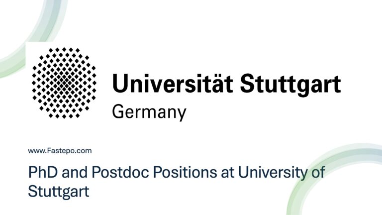 PhD and Postdoc Positions at University of Stuttgart