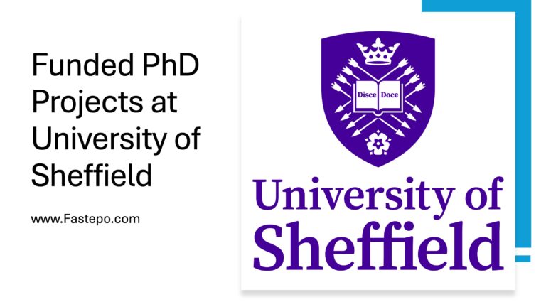 Available Funded PhD Projects at University of Sheffield